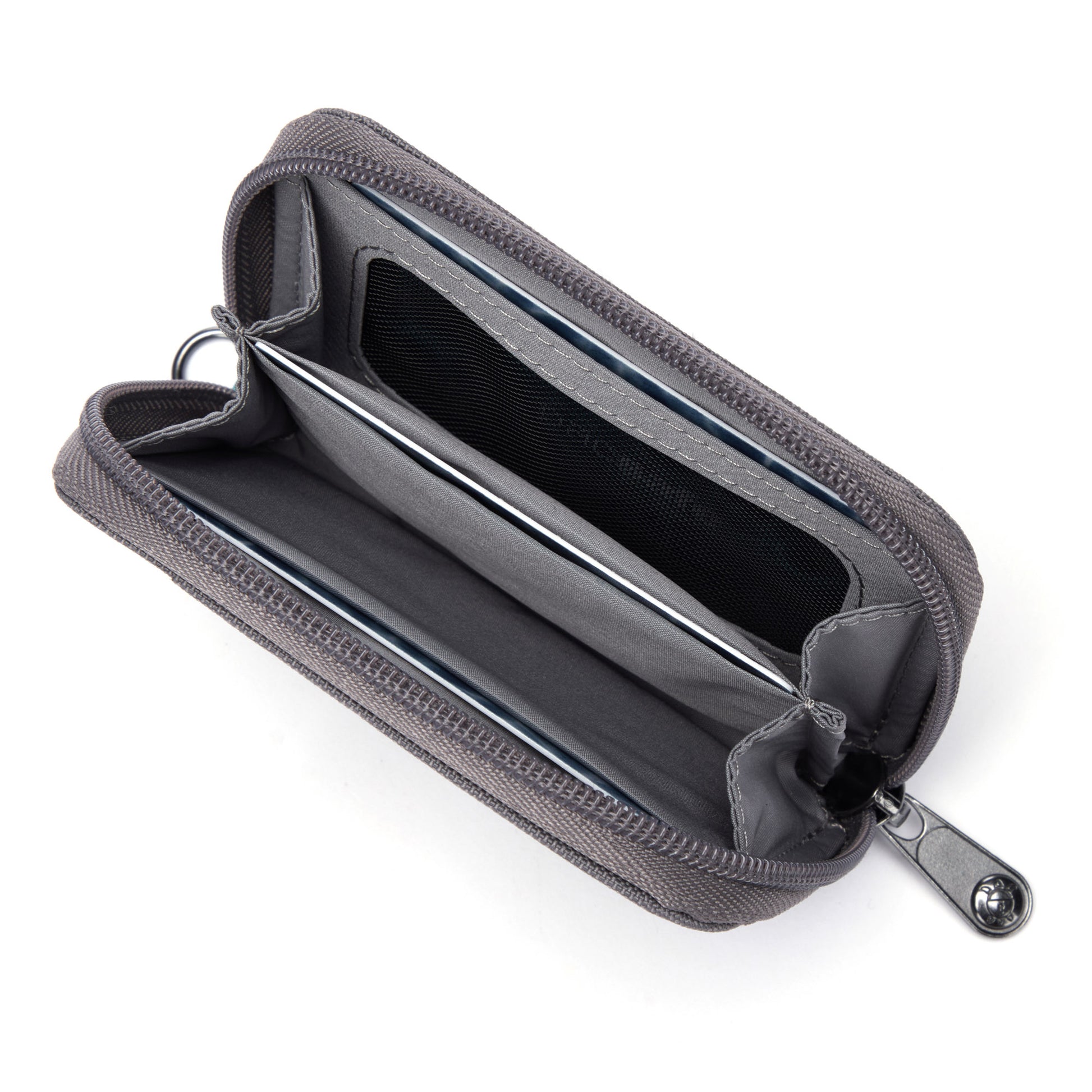 Pacsafe® RFIDsafe™ RFID Blocking Card Wallet, stone, inside view