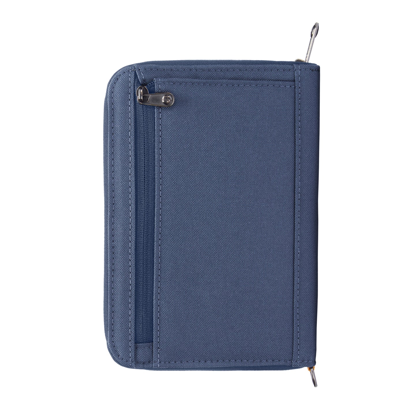 Pacsafe® RFIDsafe™ compact travel organizer: RFID blocking with visible front zip pocket.