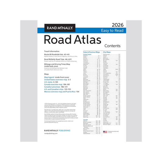 Product Image – Rand McNally 2026 Midsize Road Atlas