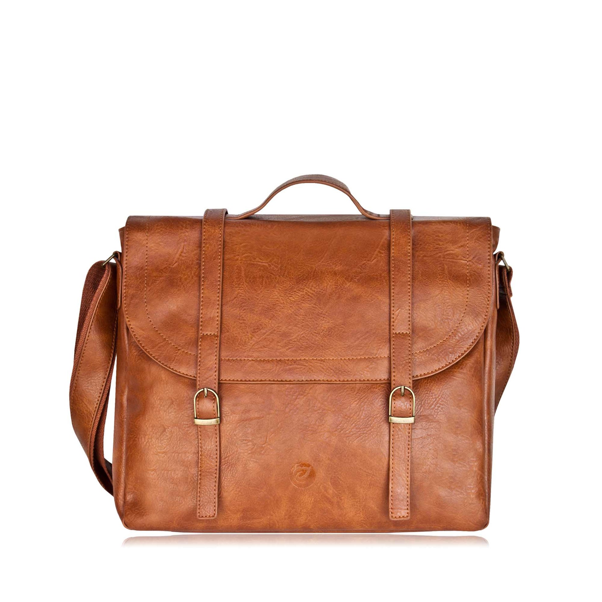 Espe River Messenger, tan, front view