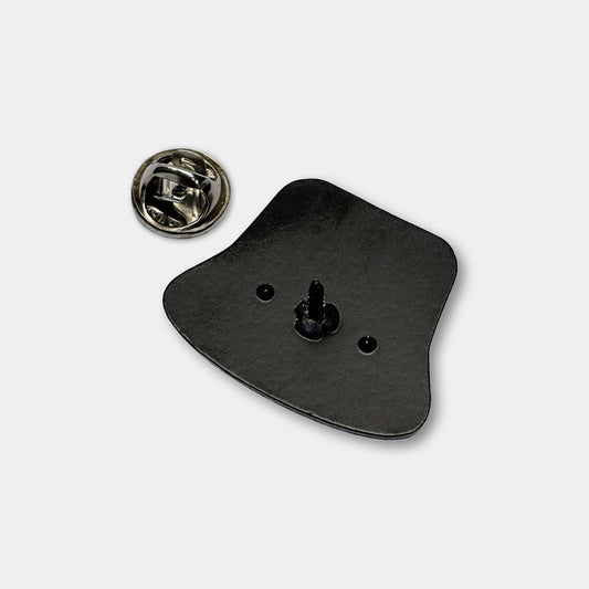 Product Image – The Tilley Adventure Club Hat Pin by Tilley features a black enamel finish and a metal clutch fastener.