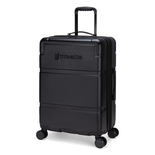 Product Image – The Travelite Itinerary Hardside Spinner offers a telescopic handle and 8 spinner wheels for smooth travel.