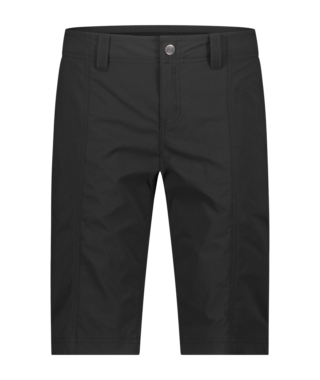 Royal Robbins Women's Discovery III Bermuda Shorts with belt loops, button front & visible stitching detail.