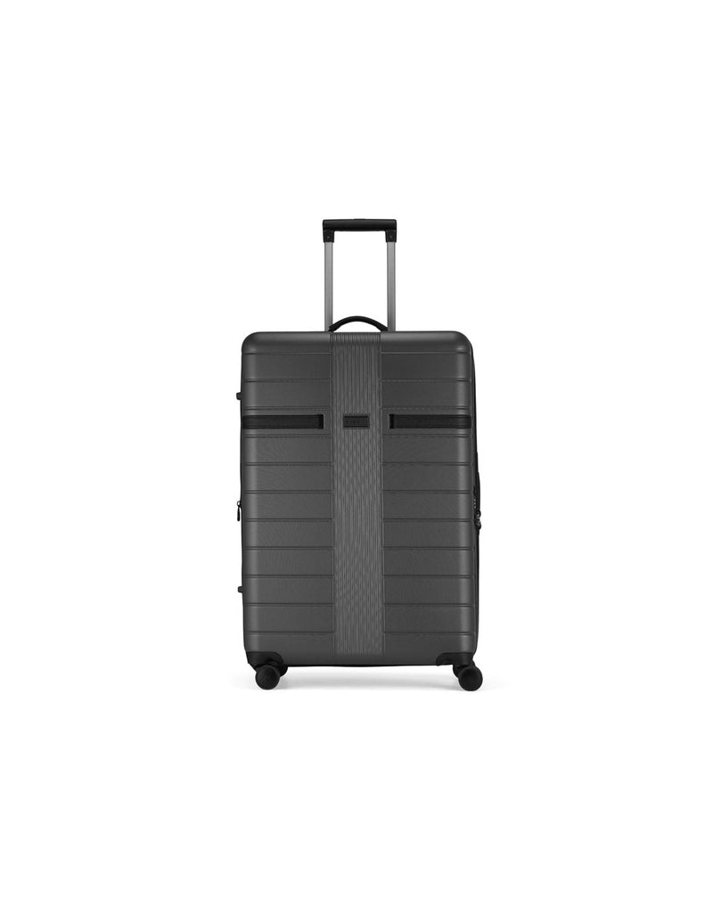 Bugatti Hamburg 28" Hardside Expandable Spinner in Charcoal, front view.