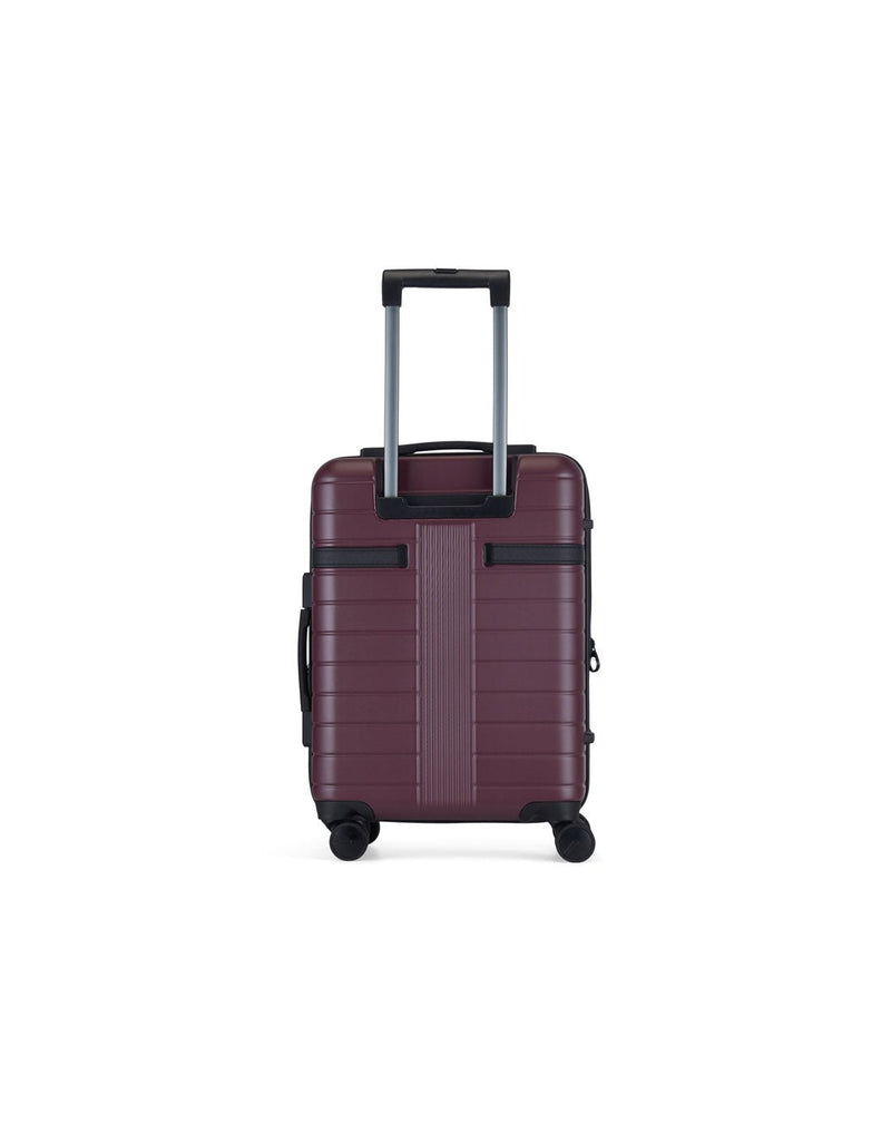 Bugatti Hamburg Hardside Carry-on Spinner in Red Lacquer colour, back view.