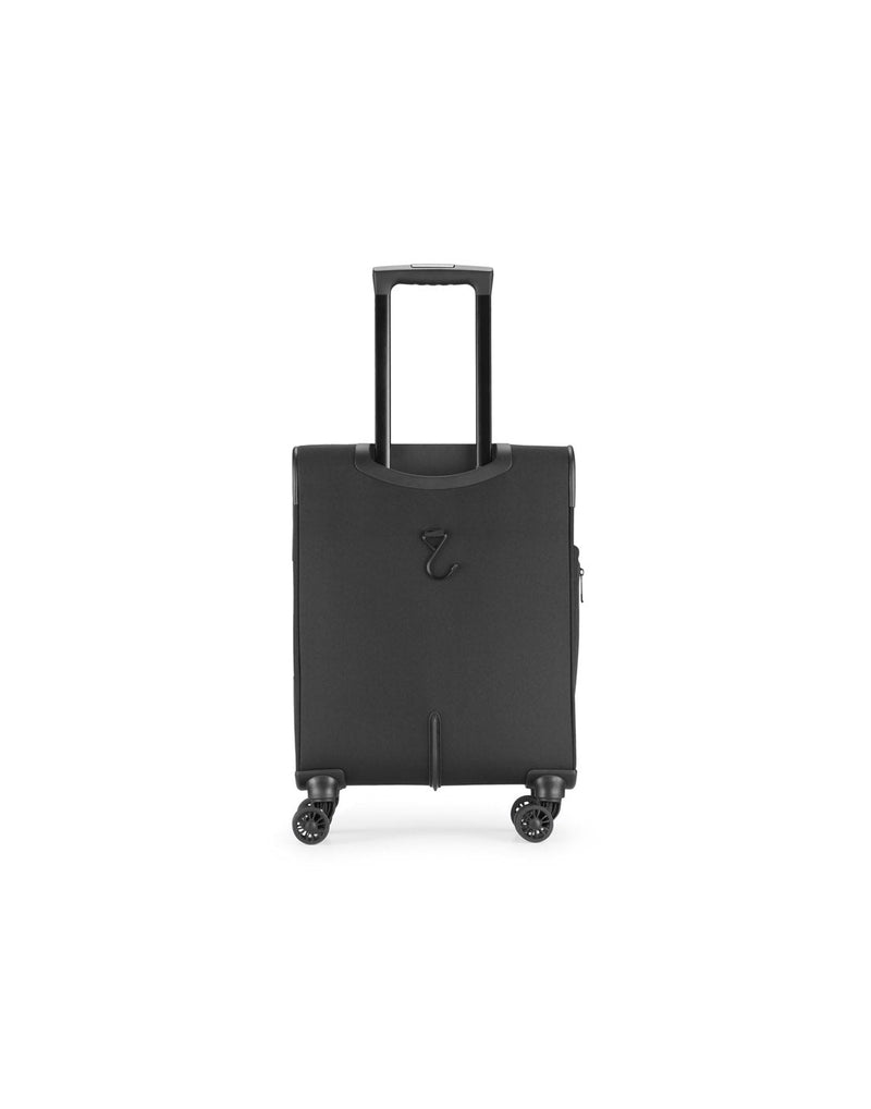 Bugatti Madison Ultimate Carry-on Spinner in black, back view.