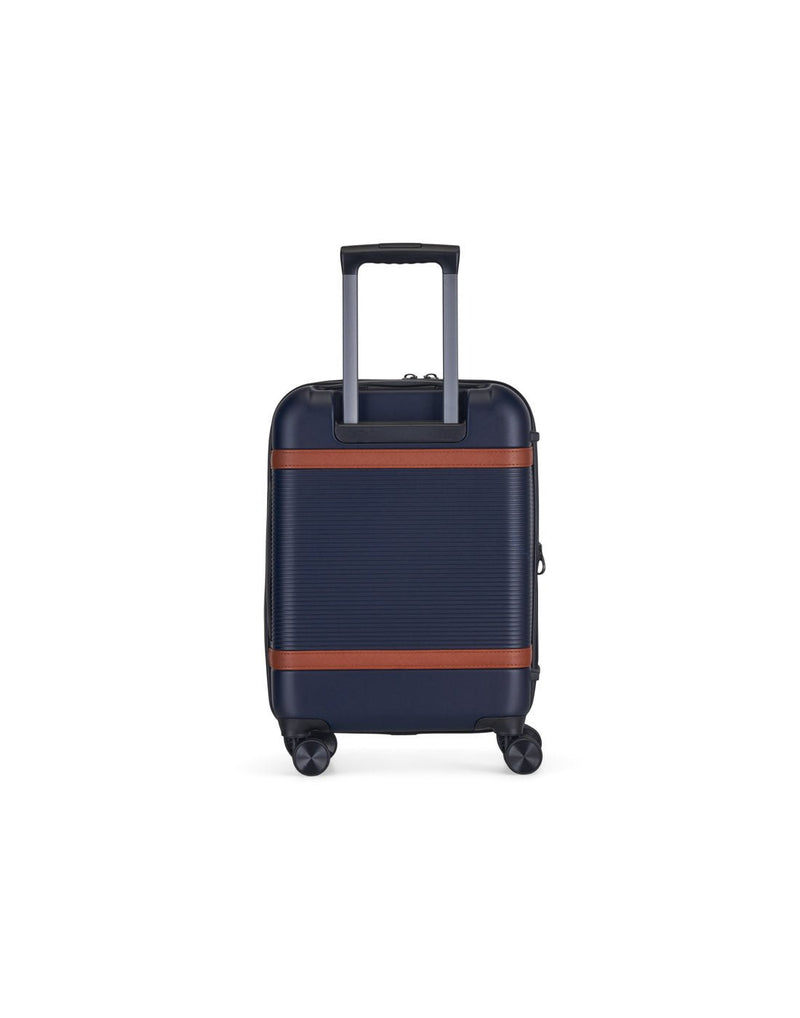 Bugatti Wellington Hardside Carry-on Spinner in Navy, back view.