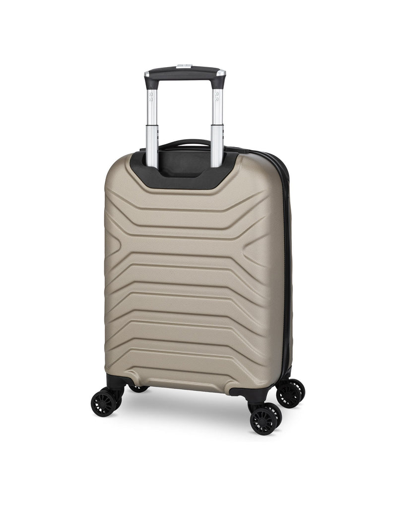 Swiss Gear Fortress 19" Hardside Carry-on Spinner in sand colour, back angled view