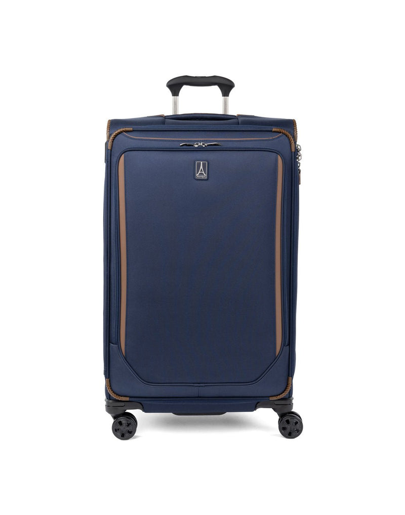 Travelpro Crew™ Classic Large Check-in Expandable Spinner in Patriot Blue, front view.
