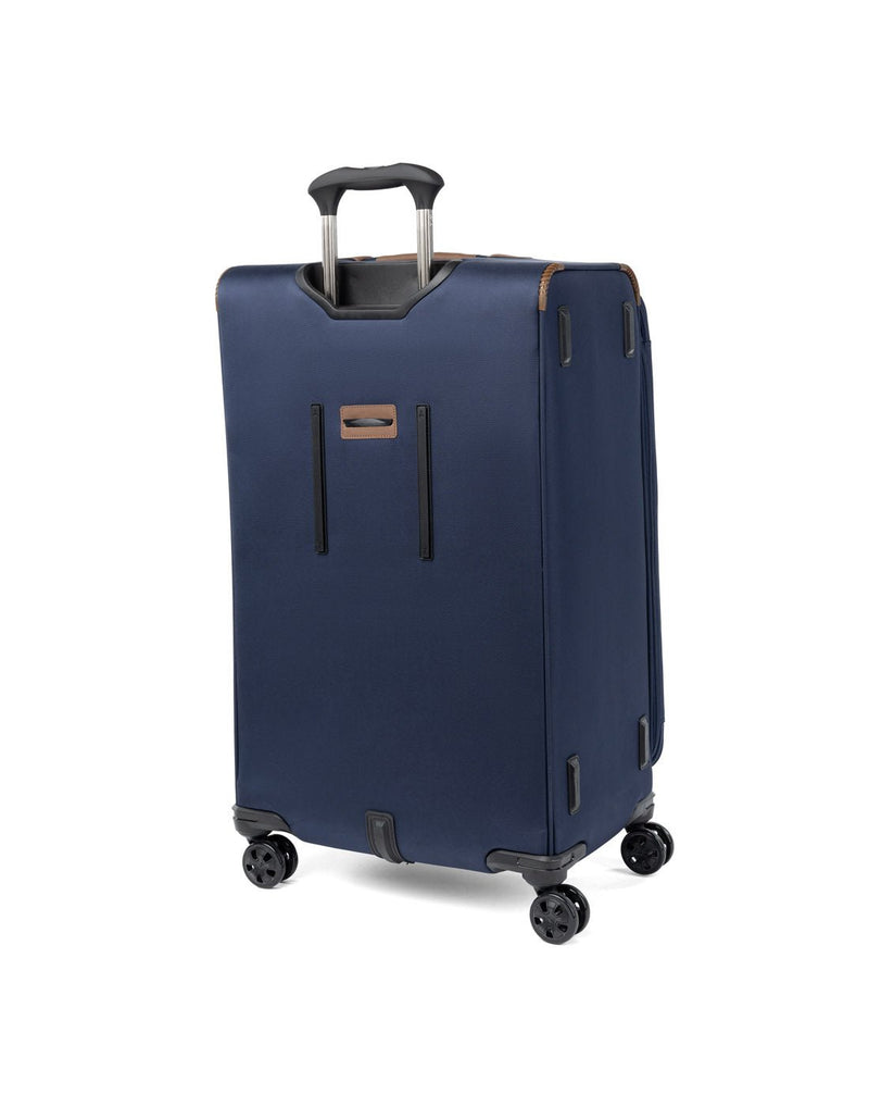Travelpro Crew™ Classic Large Check-in Expandable Spinner in Patriot Blue, back view.