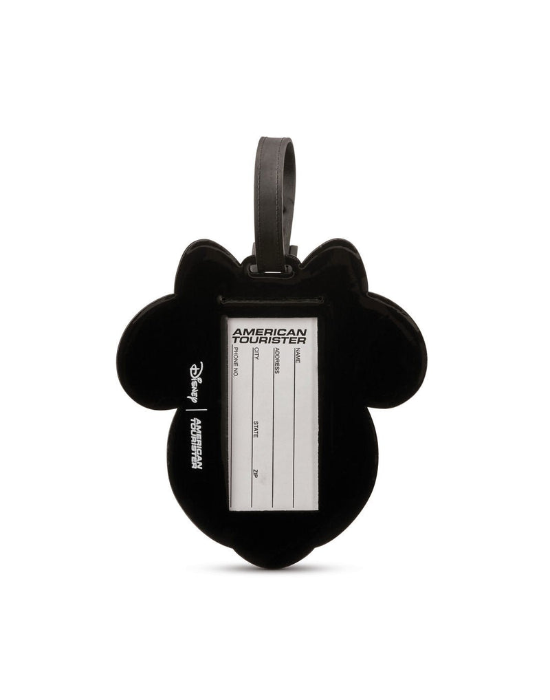 American Tourister Minnie Mouse luggage tag back view
