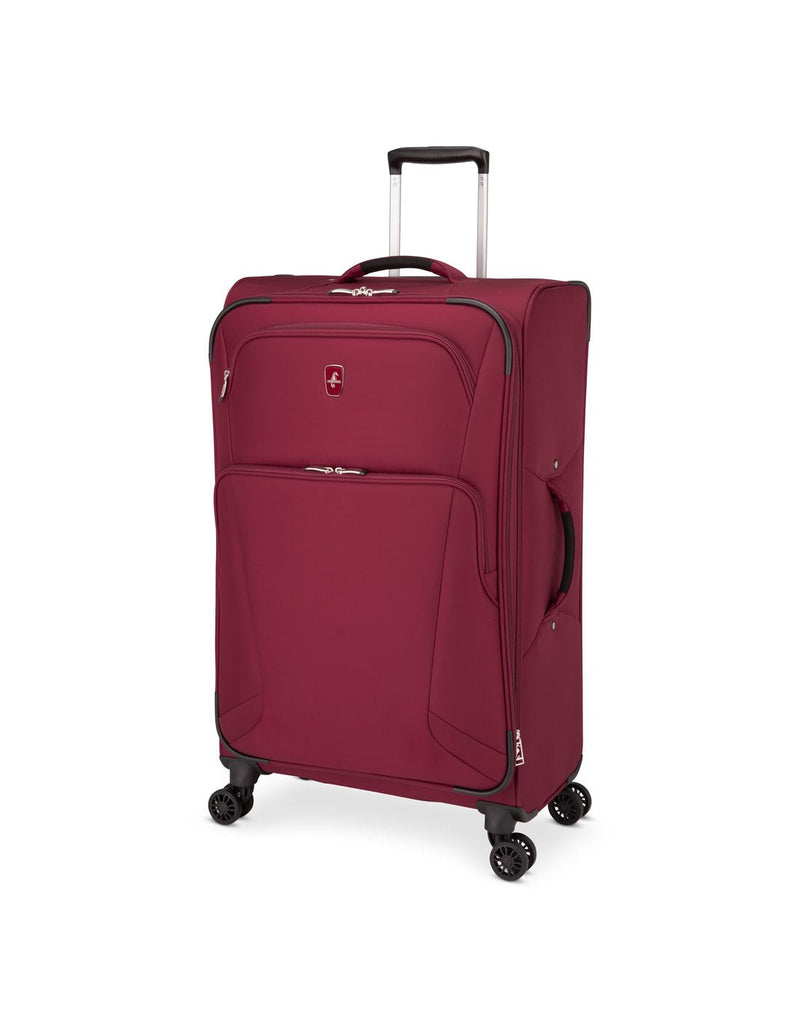 Atlantic Artisan III 28" Expandable Spinner, burgundy, front angled view