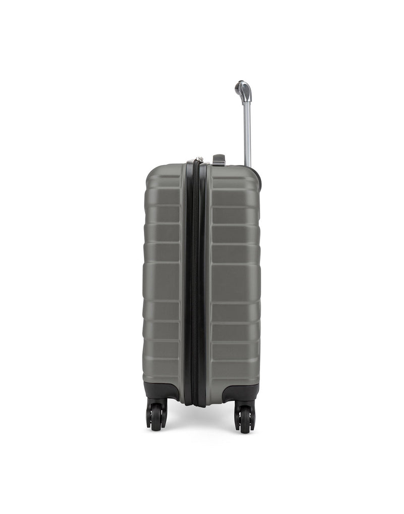 Atlantic Horizon Hardside 19" Carry-on Spinner in moss green grey colour, side view