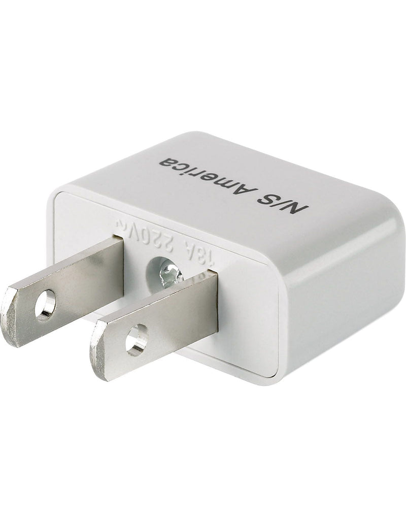 Go Travel North/South America adapter, back angled view
