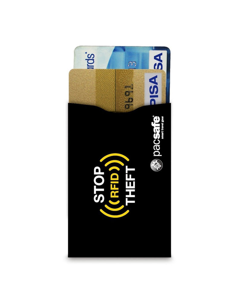 Pacsafe RFID sleeve 25 credit card sleeve with credit card