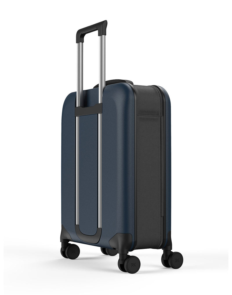 Rollink Flex 360° Carry-On, blue, expanded, back angled view