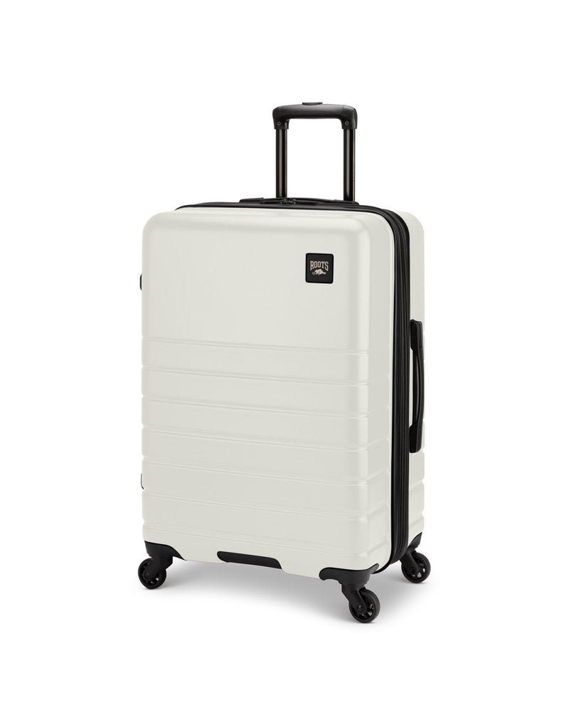 Roots Panorama 24" Hardside Expandable Spinner in tofu, white colour, front angled view