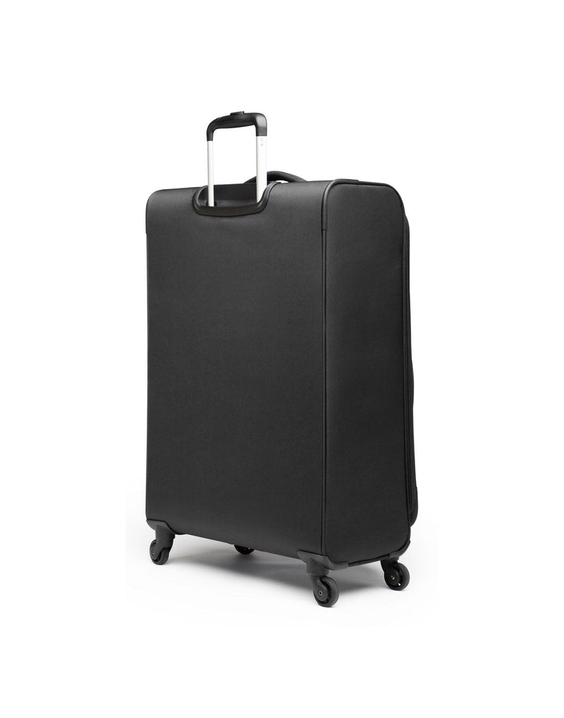 Swiss Gear Round Trip II 28" Expandable Spinner, black, back angled view