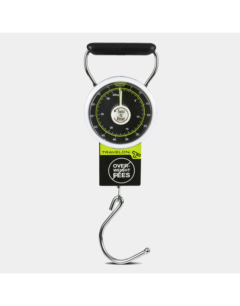 Travelon Stop & Lock Luggage Scale with Tape Measure, product view