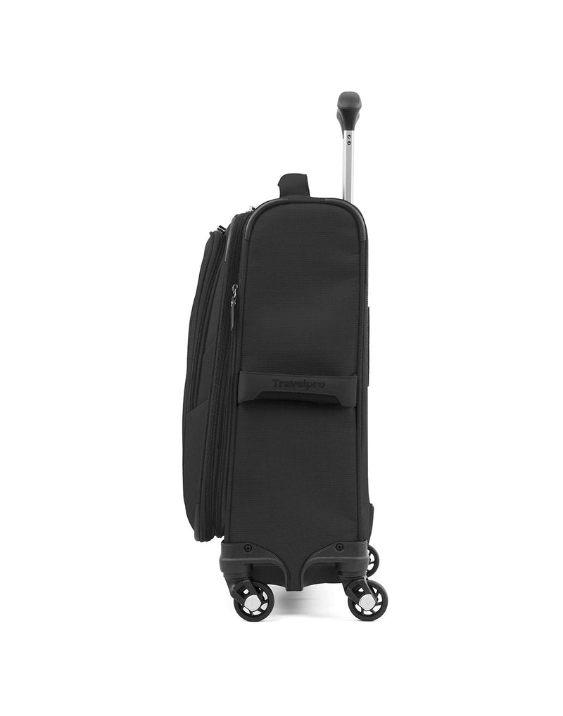 Travelpro maxlite 5 19" intl spinner black colour luggage bag side view