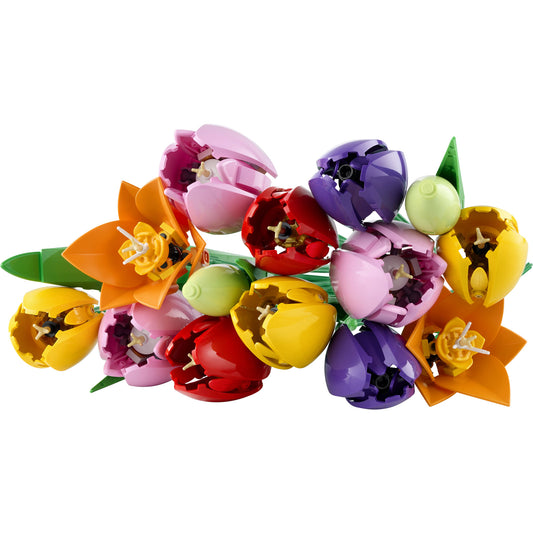 Product Image – Brighten your space with the LEGO® Tulip Bouquet—an ONLINE ONLY floral arrangement by LEGO for unique home decor.