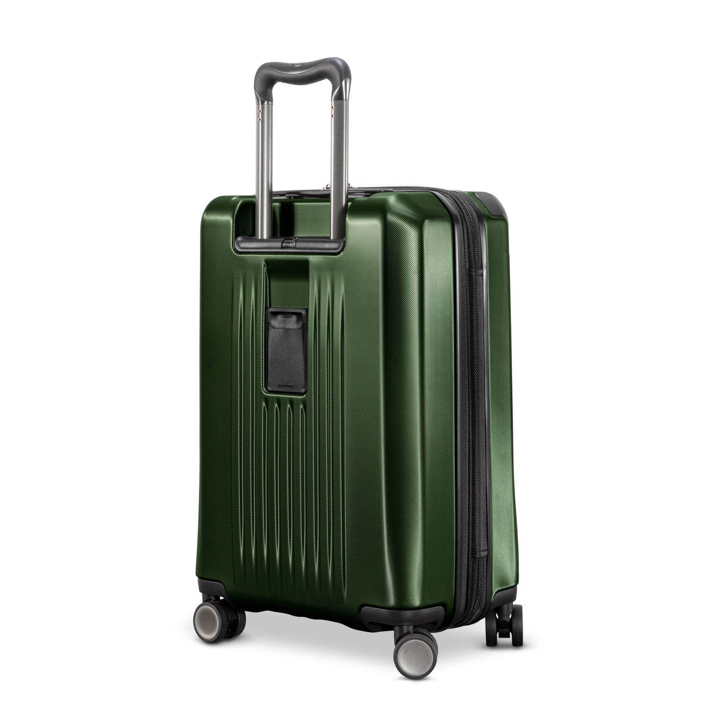 Ricardo Beverly Hills Montecito 21" green spinner carry-on: hardshell, telescopic handle, TSA lock; perfect for travel.