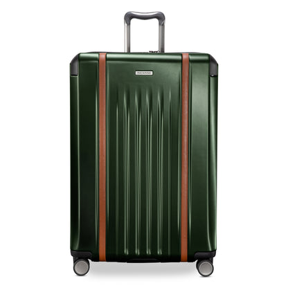 Montecito 2.0 Hardside Spinner, green with brown accents, four wheels, expandable - online only by Ricardo Beverly Hills.