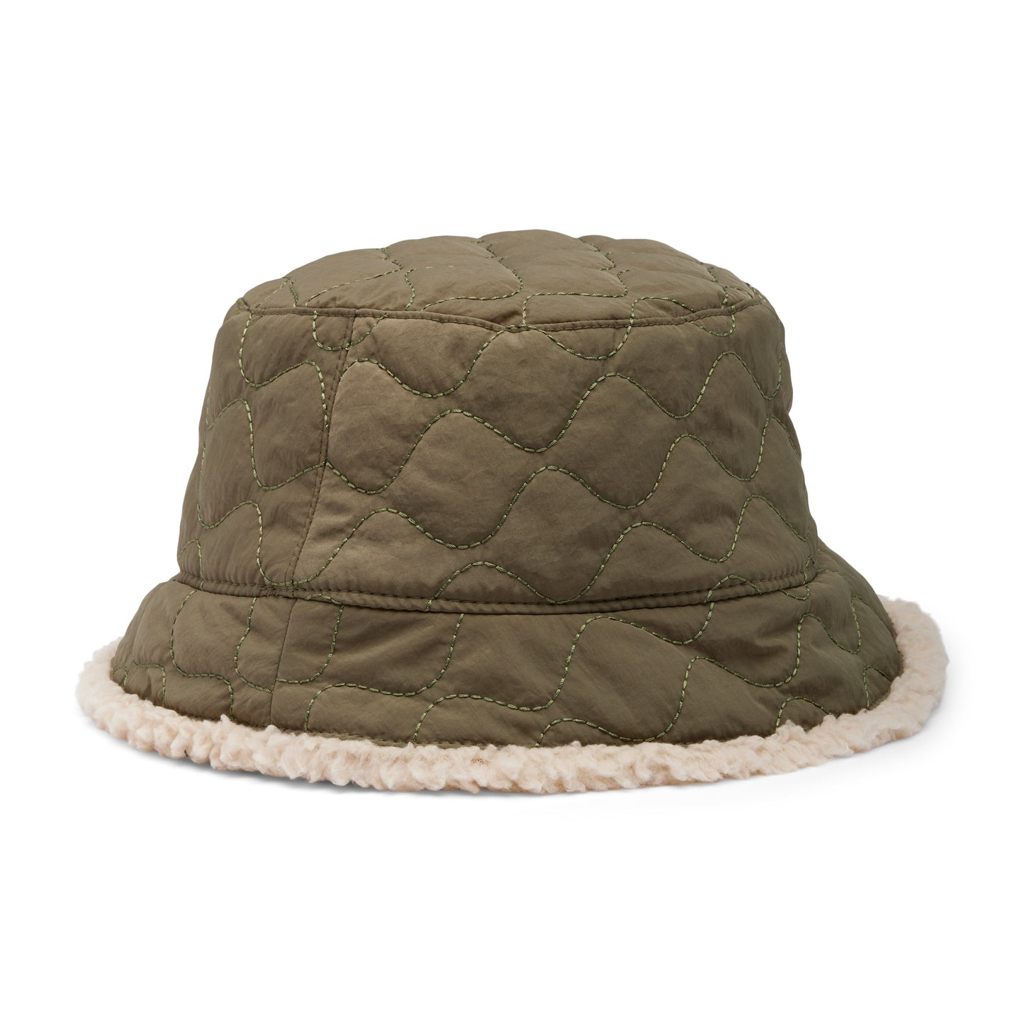 Columbia Winter Pass™ II Reversible Bucket Hat, stone green, quilted side, back view