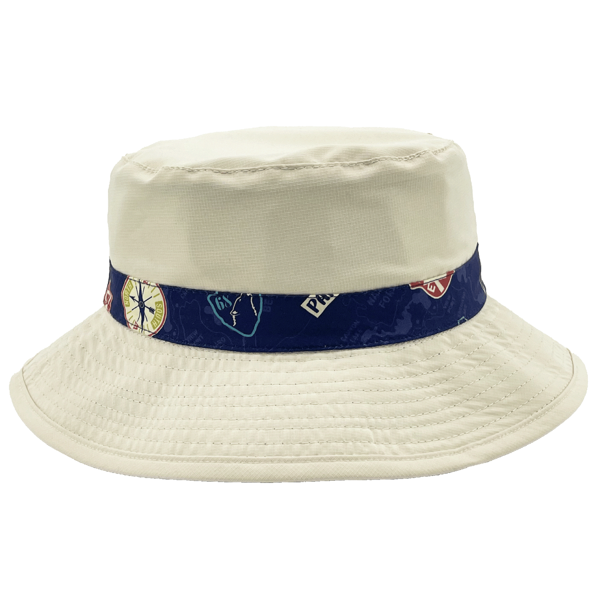 Northern Icons Kids Reversible Canada Adventure Badge Bucket Hat—stylish sun cap for fun adventures.