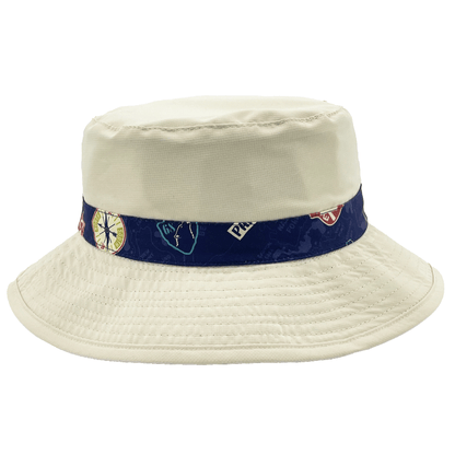 Northern Icons Kids Reversible Canada Adventure Badge Bucket Hat—stylish sun cap for fun adventures.