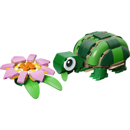LEGO® Turtle with a Water Lily Flower (ONLINE ONLY) by LEGO on a white background.