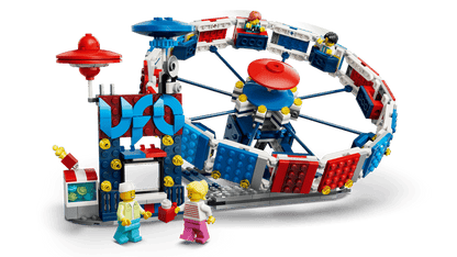 LEGO® Iconic Ferris Wheel - ONLINE ONLY set by LEGO, features vibrant seats and fun UFO décor.