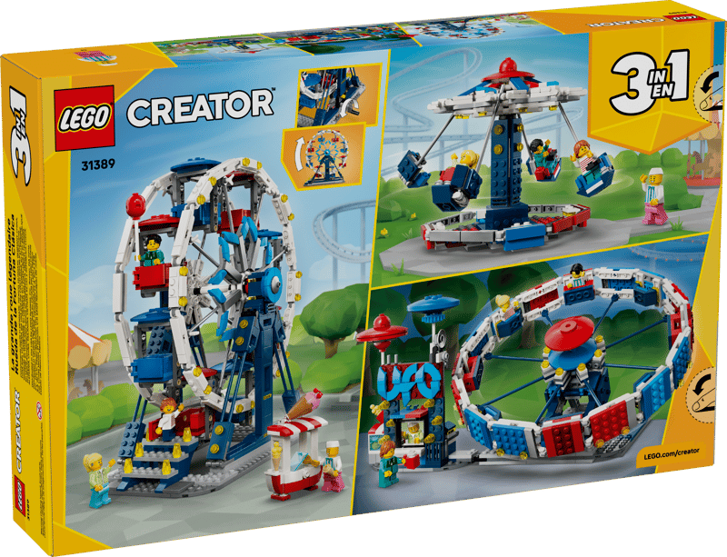 LEGO® Iconic Ferris Wheel set by LEGO—an ONLINE ONLY amusement park building toy.