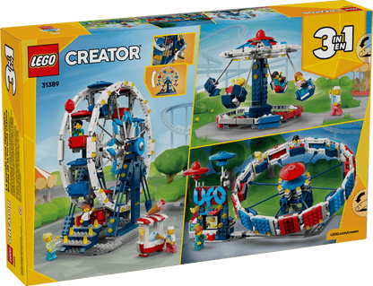 LEGO® Iconic Ferris Wheel set by LEGO—an ONLINE ONLY amusement park building toy.