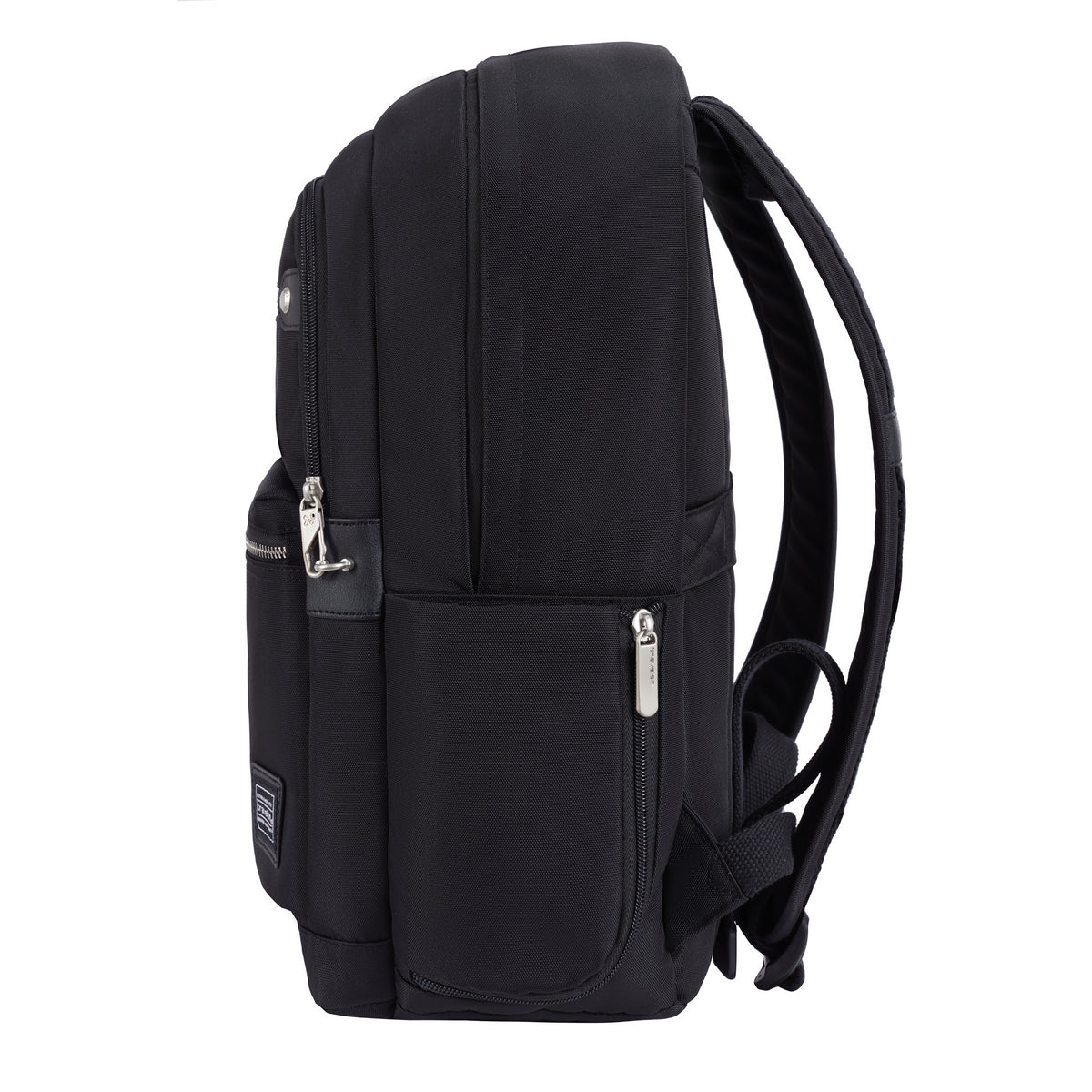 Travelon Anti-theft Heritage Backpack with RFID, multiple compartments, padded straps; side view shown.