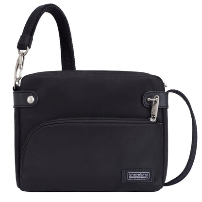 Travelon Anti-theft Heritage Crossbody bag—ONLINE ONLY—features security, tech storage & adjustable strap.