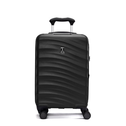Travelpro® Maxlite® Air V2 Compact Carry-on Hardside Spinner in black, four wheels, telescopic handle shown.