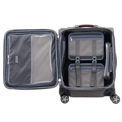 Travelpro® Platinum® Elite International Expandable Carry-on Spinner, open view of interior organizers