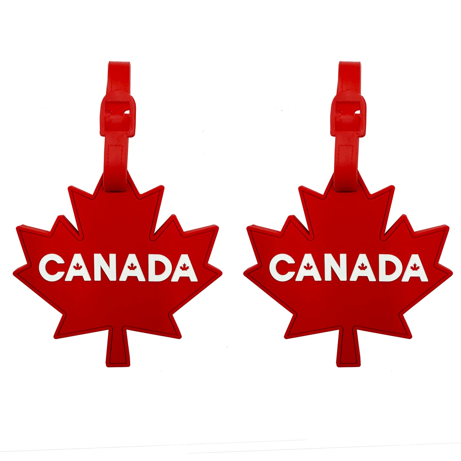 MyTagAlongs Maple Leaf Set of 2 Luggage Tags