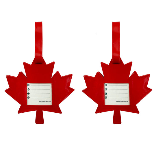 Product Image – MyTagAlongs Maple Leaf Set of 2 Luggage Tags