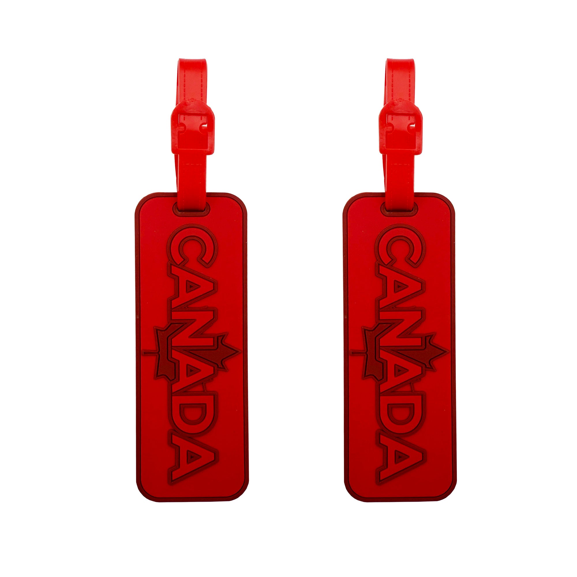 MyTagAlongs Canada Maple Leaf Set of 2 Luggage Tags