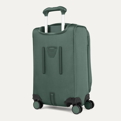 Travelpro VersaPack+ Carry-on Expandable Spinner with four wheels and TSA lock shown against a plain background.