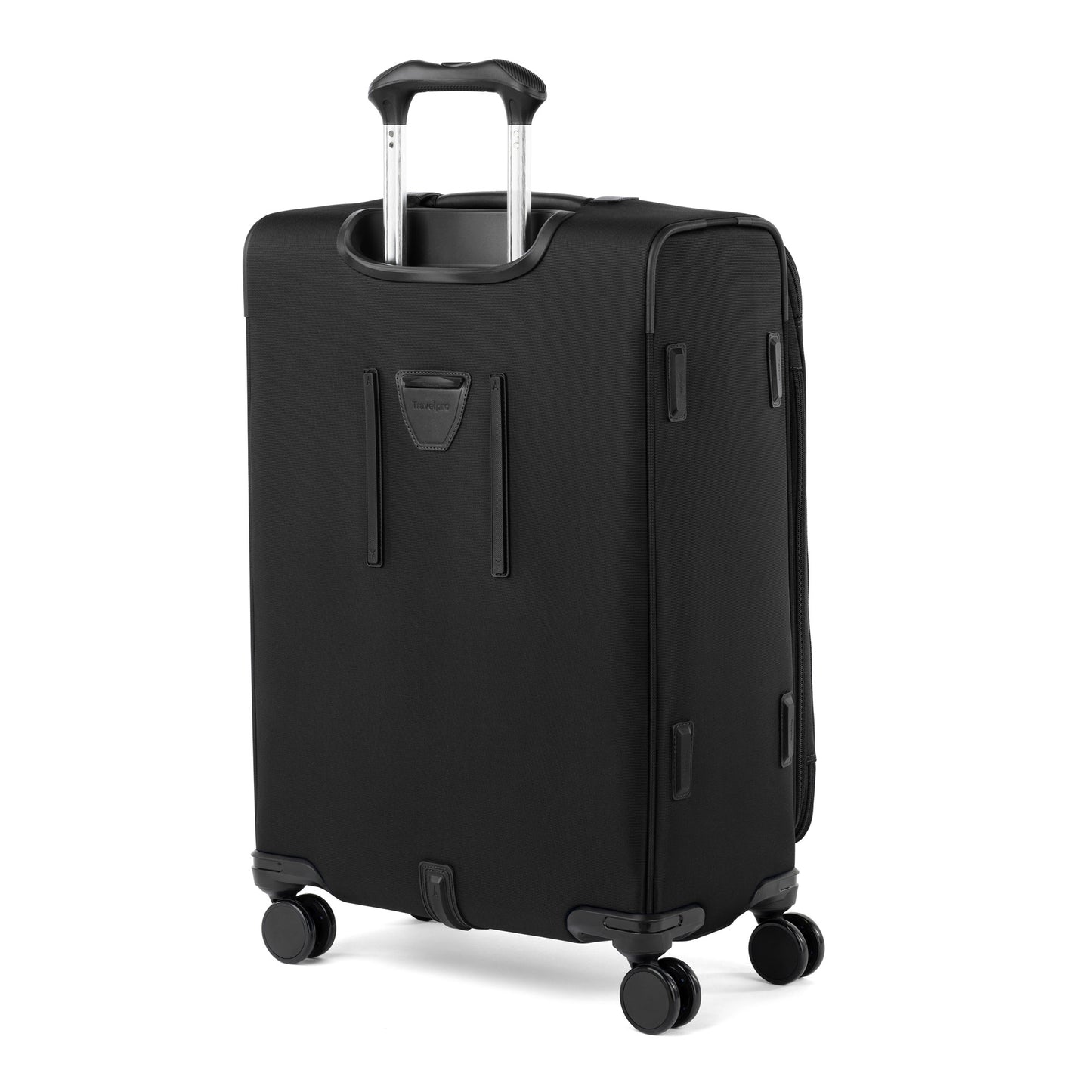 The Travelpro® VersaPack®+ Medium Check-in Spinner has a TSA lock and water-resistant lining.