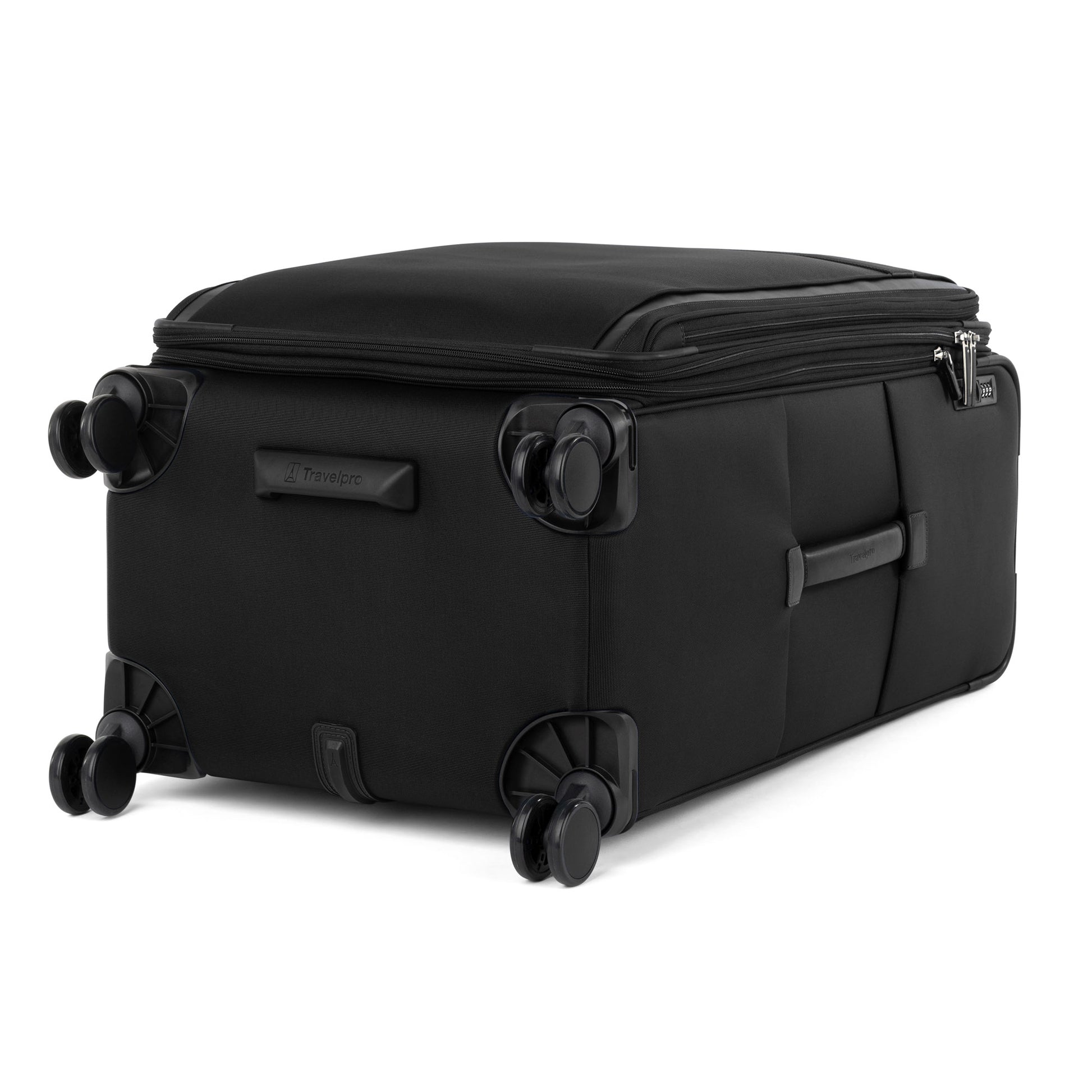 Travelpro VersaPack+ Large Check-in Expandable Spinner with double wheels, side handle & TSA lock.
