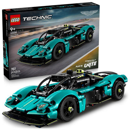 LEGO® Aston Martin Valkyrie car kit, 707 pieces—great build for ages 9+.