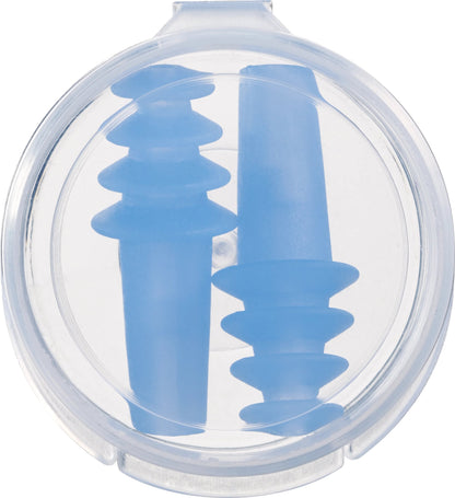 Go Travel Earplanes® by Go Travel: two blue earplugs in a clear case for ear protection and pressure relief.