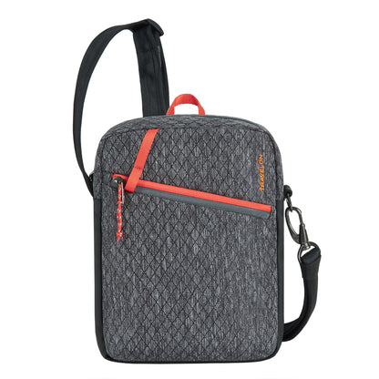 Travelon Anti-Theft Greenlander Small Crossbody, diamond ash grey, front view