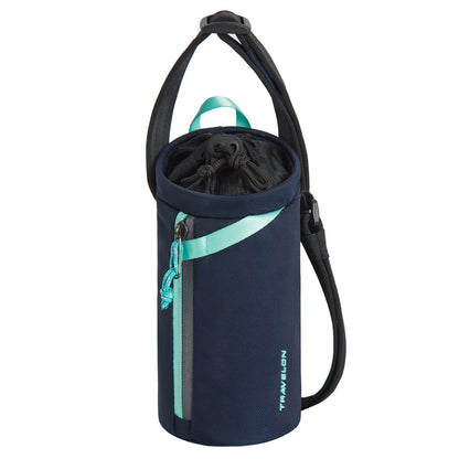 Travelon Anti-Theft Greenlander insulated bottle bag with recycled design, strap, and zipper pocket - ONLINE ONLY.