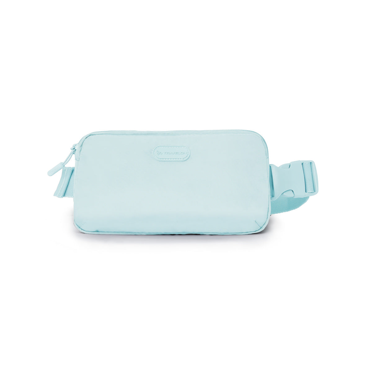 Travelon Pi Everyway Phone Sling/Belt Bag, ice blue, front view