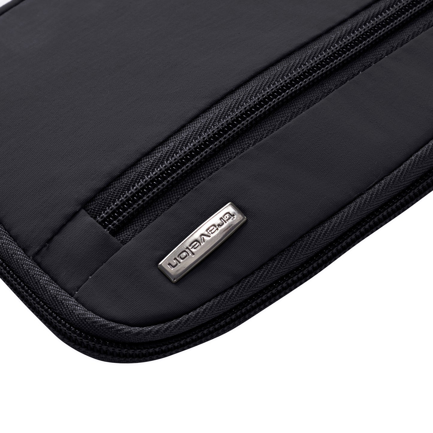 Close-up of the Travelon RFID Blocking Zip Passport Wallet, perfect as a minimalist wallet.
